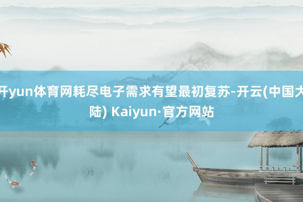 开yun体育网耗尽电子需求有望最初复苏-开云(中国大陆) Kaiyun·官方网站